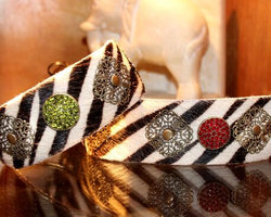 Zebra Filigree Hund halsband - BARCELONADOGS