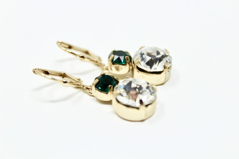 Emerald Swarovski Earring - BARCELONADOGS